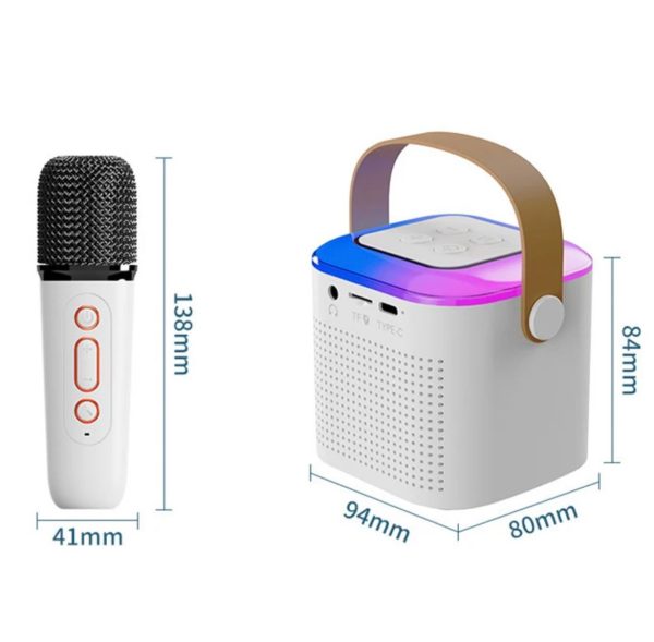 PARLANTE  DE KARAOKE CON MICROFONO - Imagen 2