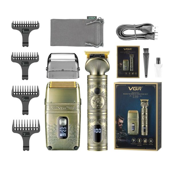 COMBO MÁQUINA VGR PATILLERA + SHAVER V-649 - Imagen 3