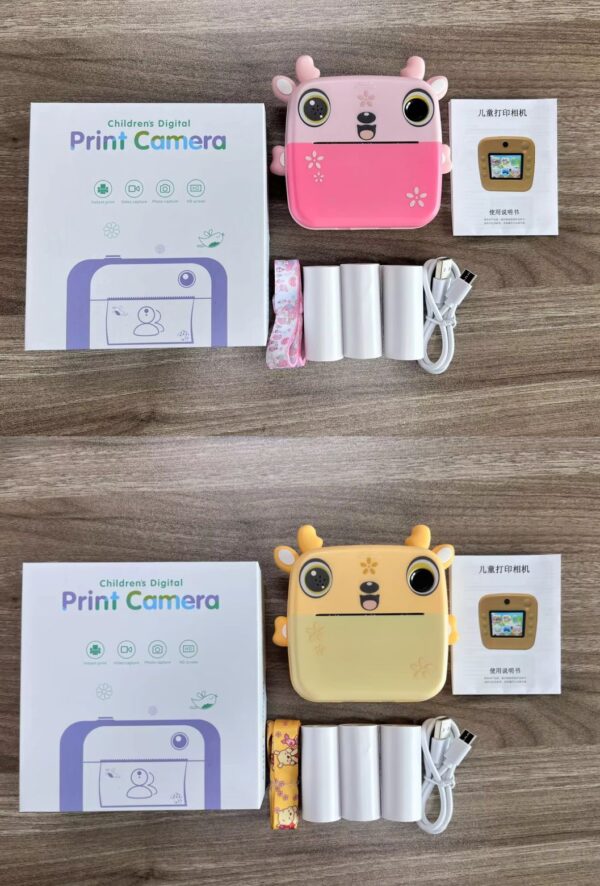 CÁMARA DIGITAL NIÑOS MINI IMPRESORA AUTOMÁTICA-JUEGOS-VIDEO - Imagen 6
